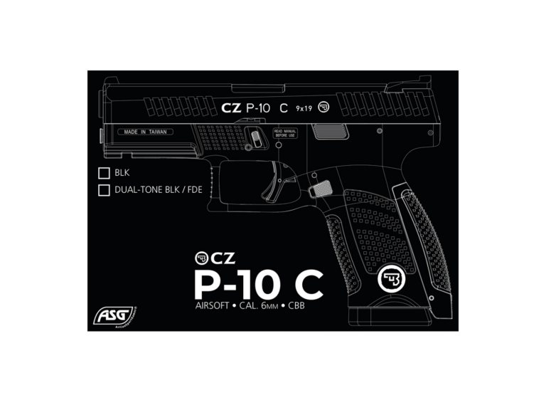 ΠΙΣΤΟΛΙ SOFT GBB, ASG, CZ P-10C, CO2, Dual-Tone Black/FDE