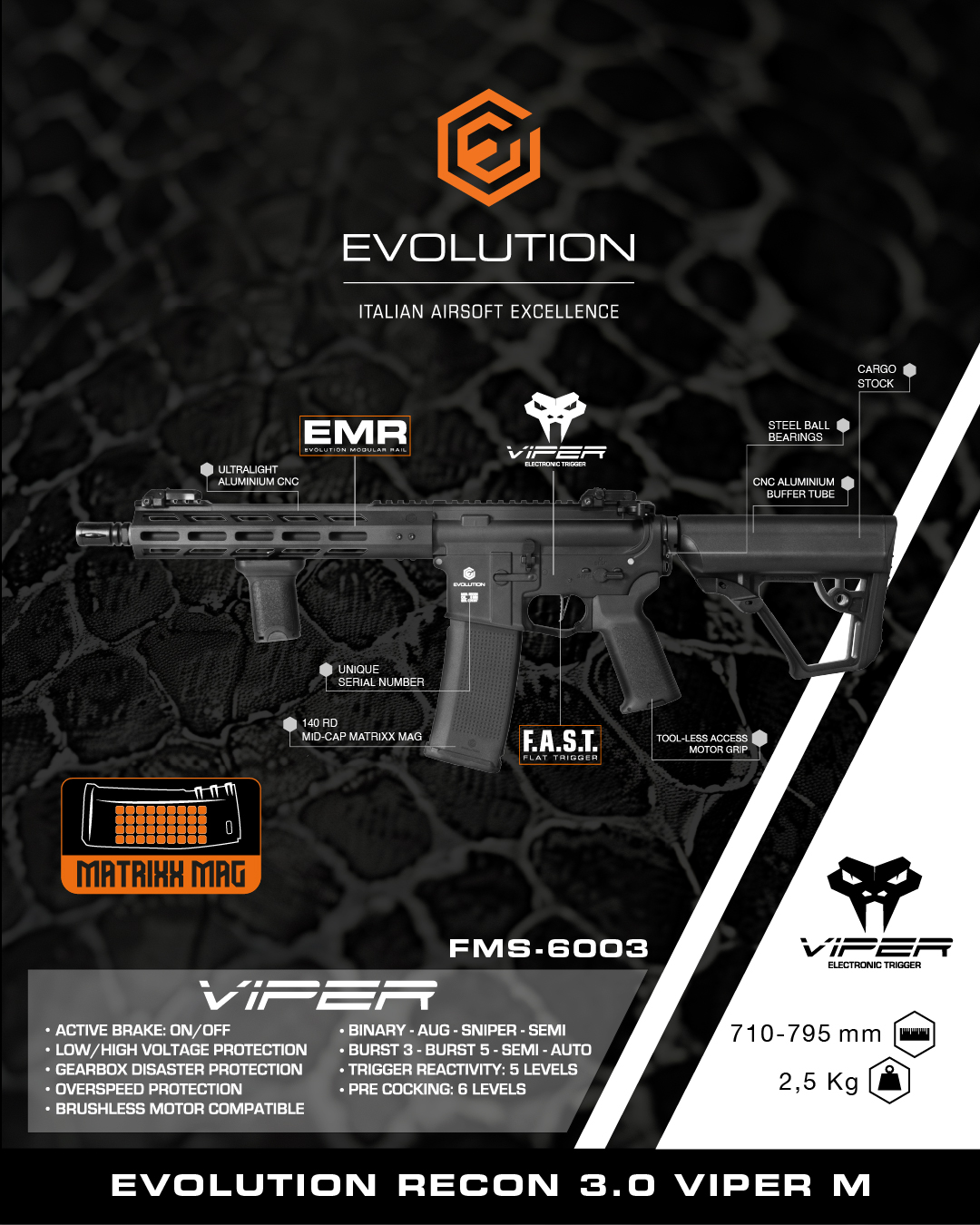 ΟΠΛΟ SOFT Evolution Recon 3.0 Viper M, FMS-6003