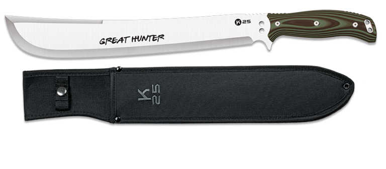 ΜΑΧΑΙΡΙ K25 Great Hunter G10 machete.Green-black, 37,00cm, 32685