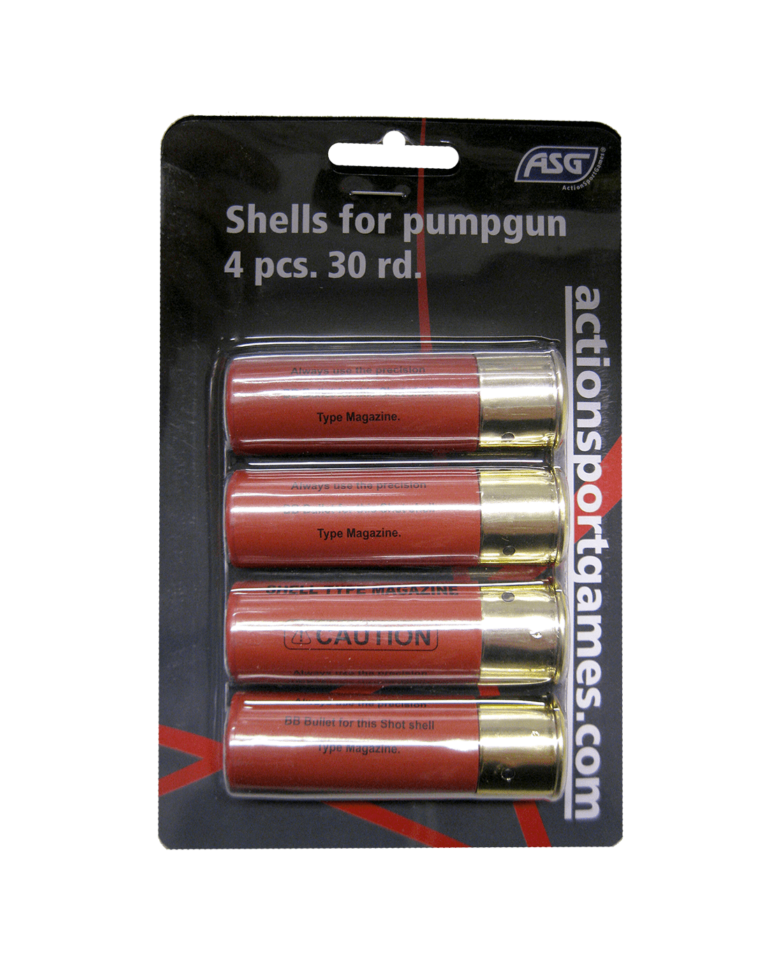 Shells for pumpgun, 4 pc. 30 rd.