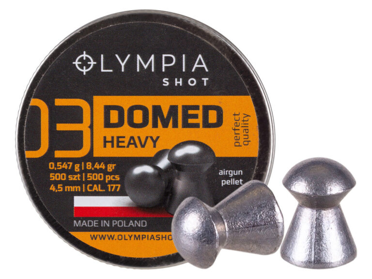 ΒΛΗΜΑΤΑ OLYMPIA DOMED HEAVY 4.50mm / 500, (8.44gr / 0.547g)