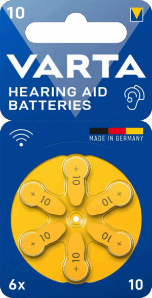 ΜΠΑΤΑΡΙΑ VARTA Aid 10 BL6- Ακουστικών 6άδα, Made in Germany