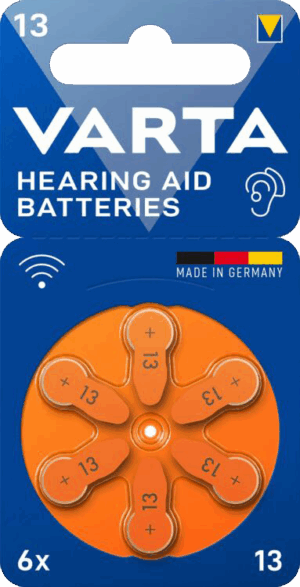 ΜΠΑΤΑΡΙΑ VARTA Aid 13 BL6- Ακουστικών 6άδα, Made in Germany