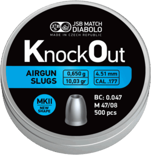 ΒΛΗΜΑΤΑ JSB KO Slug .177, MKII 4.51mm, 0.650g /500pcs