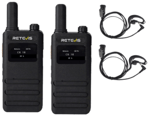 ΠΟΜΠΟΔΕΚΤΗΣ RETEVIS B63S, PMR16 + 2x G-Hook earpiece C9239A , Black