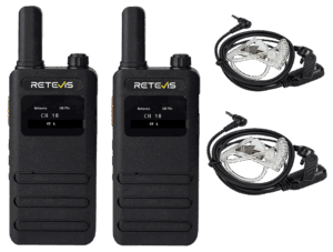ΠΟΜΠΟΔΕΚΤΗΣ RETEVIS B63S, PMR16 + 2x G-Hook earpiece C9250A , Transparent