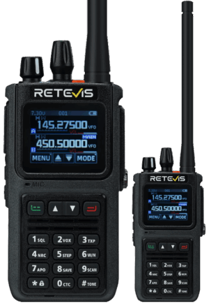 ΠΟΜΠΟΔΕΚΤΗΣ RETEVIS C1, VHF/UHF, Αδιάβροχος 5W