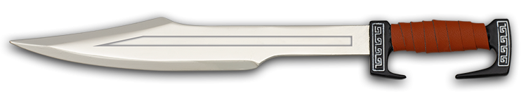 ΣΠΑΘΑΚΙ TOLE10 zinc "Spartan" sword. 18 cm, 16259