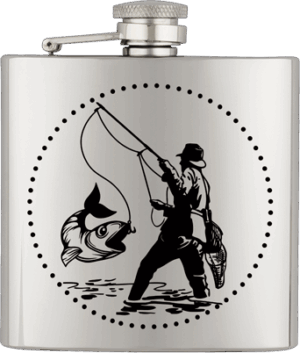 ΥΔΡΟΔΟΧΕΙΟ - ΦΛΑΣΚΙ Barbaric stainless hip flask. 6 Oz-ΨΑΡΑΣ, 40122GR290