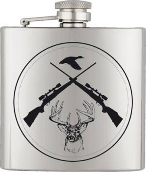 ΥΔΡΟΔΟΧΕΙΟ - ΦΛΑΣΚΙ Barbaric stainless hip flask. 6 Oz-ΚΥΝΗΓΕΤΙΚΕΣ ΠΑΡΑΣΤΑΣΕΙΣ, 40122GR291