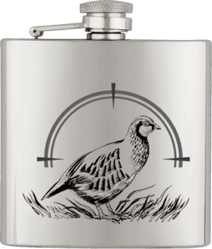 ΥΔΡΟΔΟΧΕΙΟ - ΦΛΑΣΚΙ Barbaric stainless hip flask. 6 Oz-ΠΕΡΔΙΚΑ, 40122GR4225