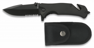 ΣΟΥΓΙΑΣ ALBAINOX, black penknife. Serration. Bl , 19800