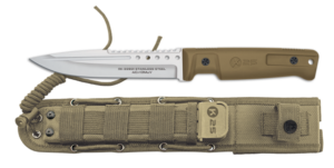 ΜΑΧΑΙΡΙ K25 rubber handle tactical knife. TAN, 32821