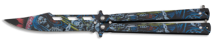 ΣΟΥΓΙΑΣ ALBAINOX, BT, colours 3D Skull balisong, 02222