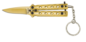 ΣΟΥΓΙΑΣ ALBAINOX, BT, Key-ring balisong. Gold, 4 cm, 02248