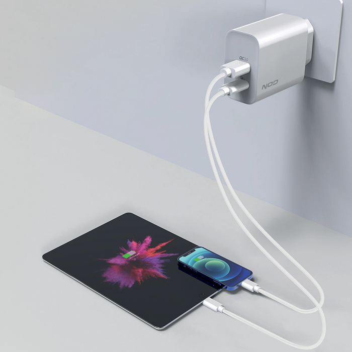ΤΡΟΦΟΔΟΤΙΚΟ NOD Universal Οικιακός Φορτιστής 1xUSB-A, 1xUSB-C - Image 4