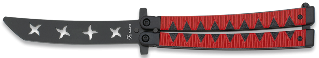 ΣΟΥΓΙΑΣ ALBAINOX 02287, TRAINING balisong. Red Ninja.