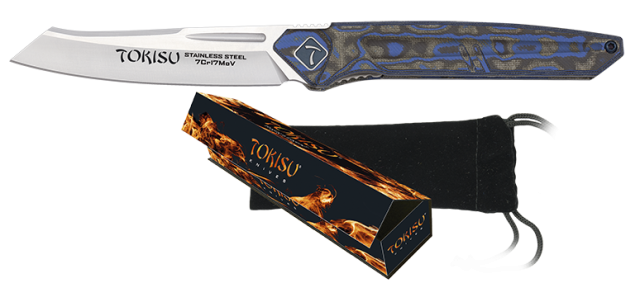 Σουγιάς TOKISU penknife. Micarta "Blue Mix", 25287