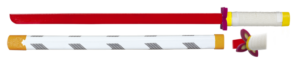 ΣΠΑΘΙ ΞΥΛΙΝΟ TOLE10 Wooden katana. White-Red, 49055